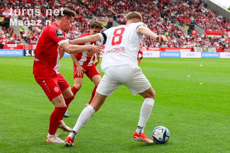 Benjamin Kanuric, Nils Kaiser Rot-Weiss Essen vs. FC Ingolstadt 04 Spielfotos 28.04.2024