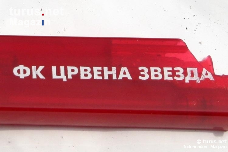 Feuerzeug des FK Roter Stern Belgrad / Fudbalski Klub Crvena Zvezda