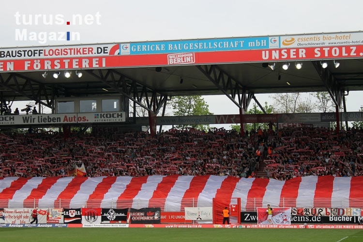 Tolle Stimmung beim Zweitligaspiel 1. FC Union Berlin - FC Hansa Rostock