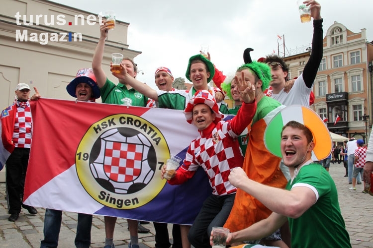 Kroatische Fans aus Singen zu Gast in Polen