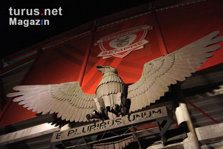 Der Adler als Wappentier von Sport Lisboa e Benfica