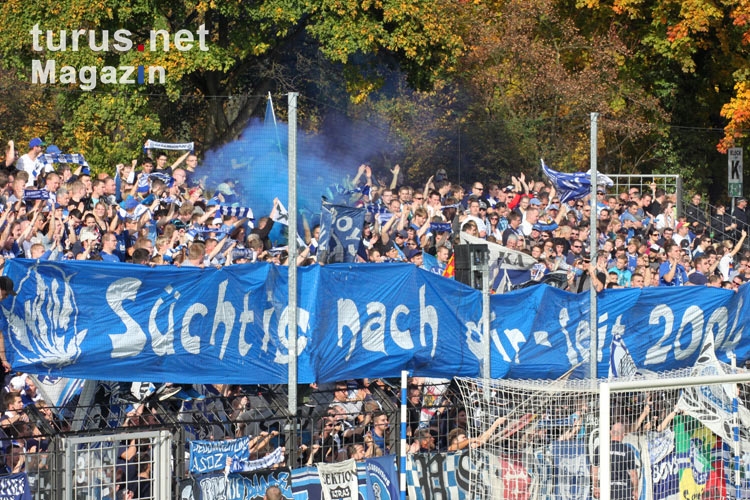 Guter Support der KSC-Fans in Babelsberg