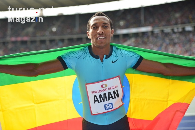 Mohammad Aman holte Gold über 800 Meter, ISTAF 2013