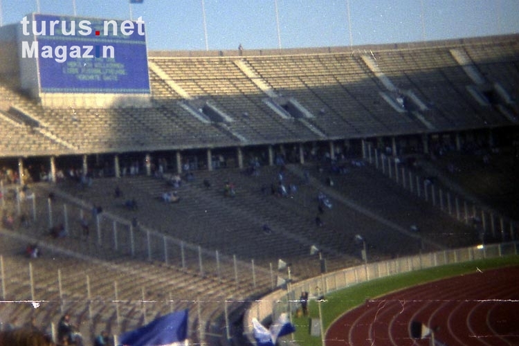Berliner Olympiastadion Anfang 90er Jahre (Hertha BSC - 1860 München)