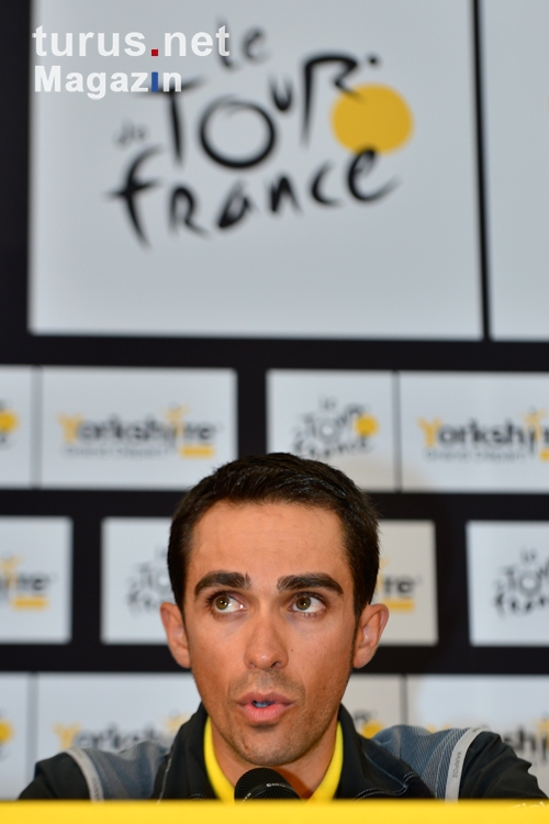 PK mit Alberto Contador, Le Tour 2014