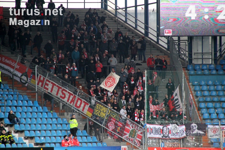 Support Würzburg Fans Block B in Bochum