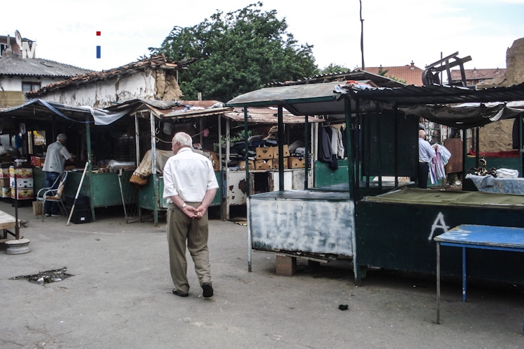 ein Markt in Pristina