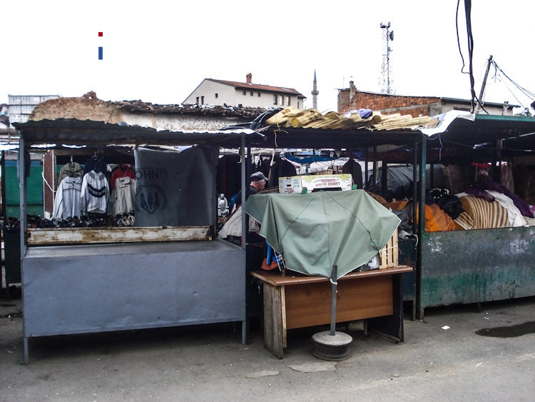 ein Markt in Pristina