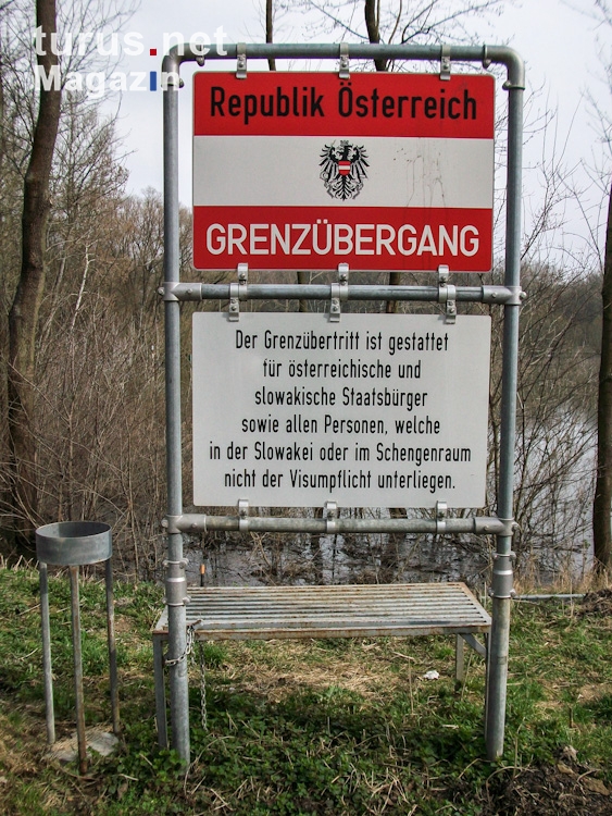 Grenzübergang Österreich / Slowakei bei Hohenau