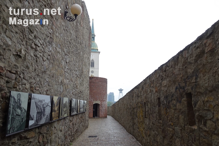 Historische Mauer in Bratislava