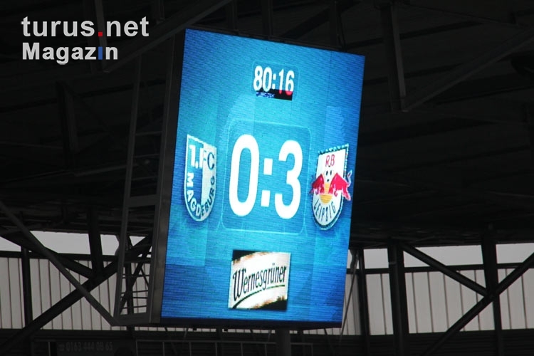 RB Leipzig gewinnt mit 3:0 beim 1. FC Magdeburg, 11. März 2012