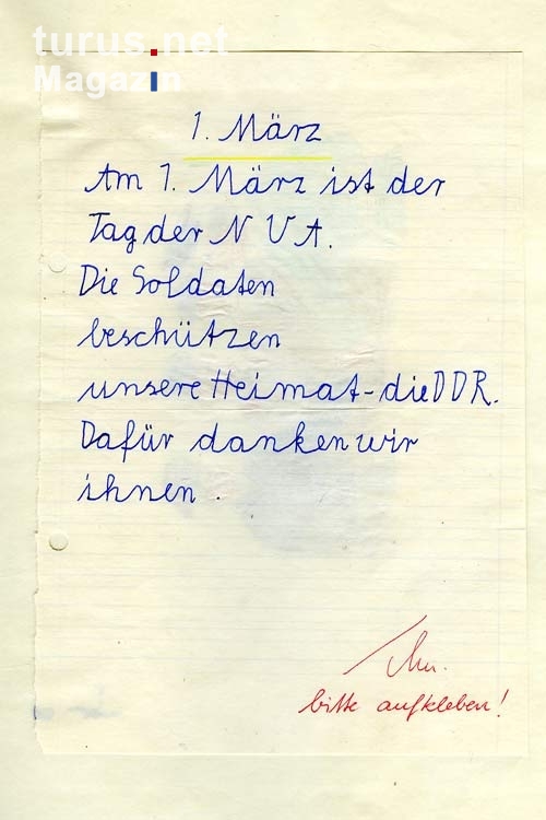 1. März: Tag der NVA in der DDR