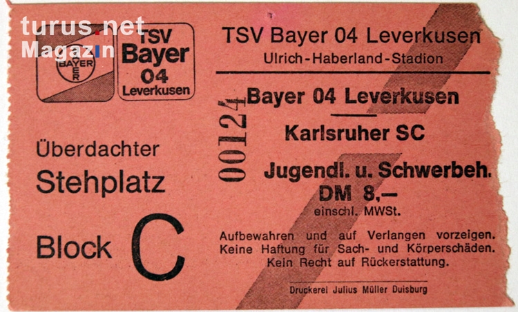 TSV Bayer 04 Leverkusen vs. Karlsruher SC