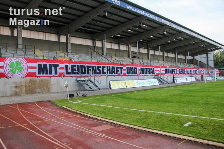 Banner RWO gegen RWE Niederrheinpokal Viertelfinale 12-05-2021 