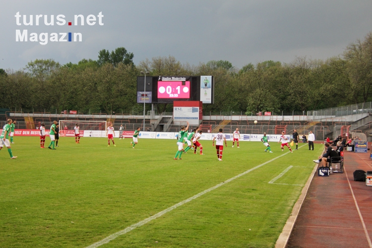 Stadion Niederrhein RWO gegen RWE Niederrheinpokal Viertelfinale 12-05-2021 Spielszenen
