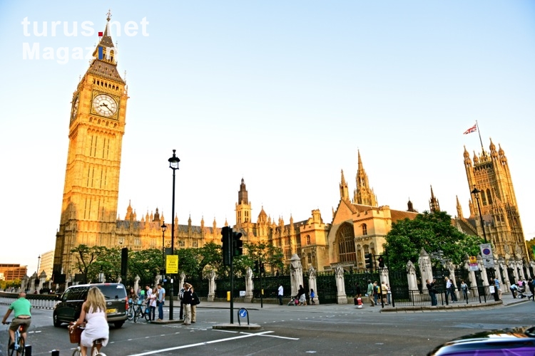 Westminster und Big Ben in London, Olympia 2012
