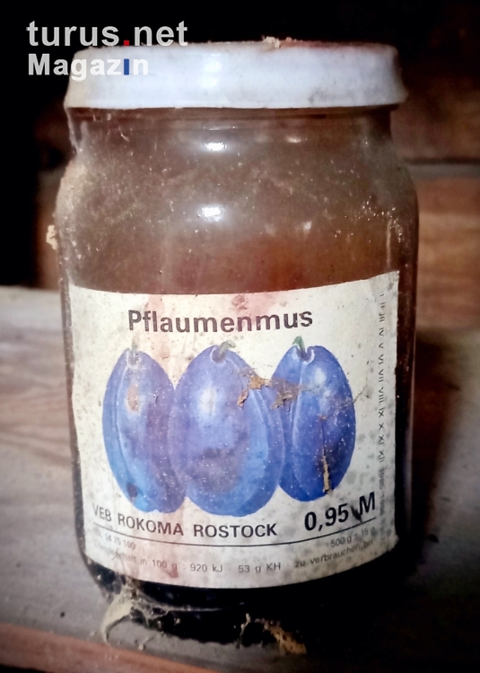 Pflaumenmusglas aus der DDR