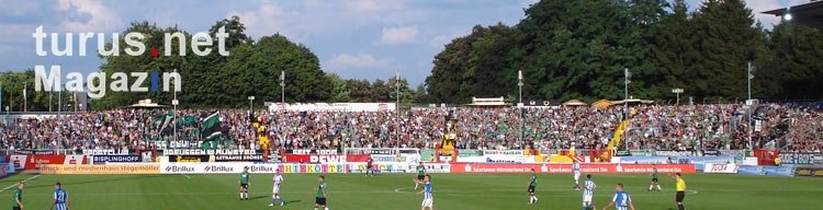 Fankurve des SC Preußen Münster - geteilte Fanszene