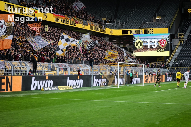 SG Dynamo Dresden Fans Support in Dortmund 2023