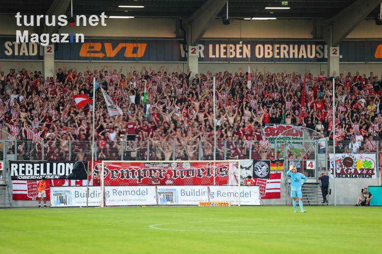 Rot-Weiß Oberhausen Fans Support vs. Aachen 18.08.2023