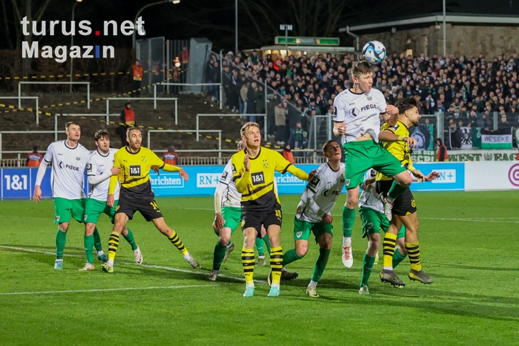 Borussia Dortmund U23 vs. Preußen Münster Spielfotos 13.02.2024