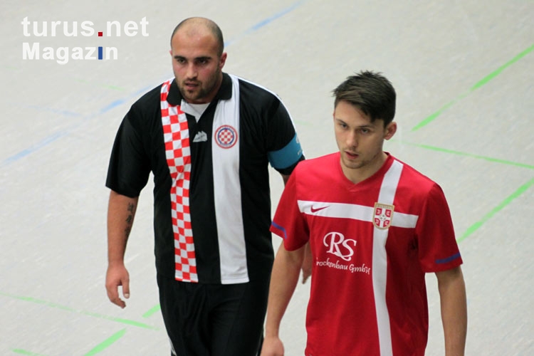 FK Srbija gegen SD Croatia in der Berliner Futsal Verbandsliga