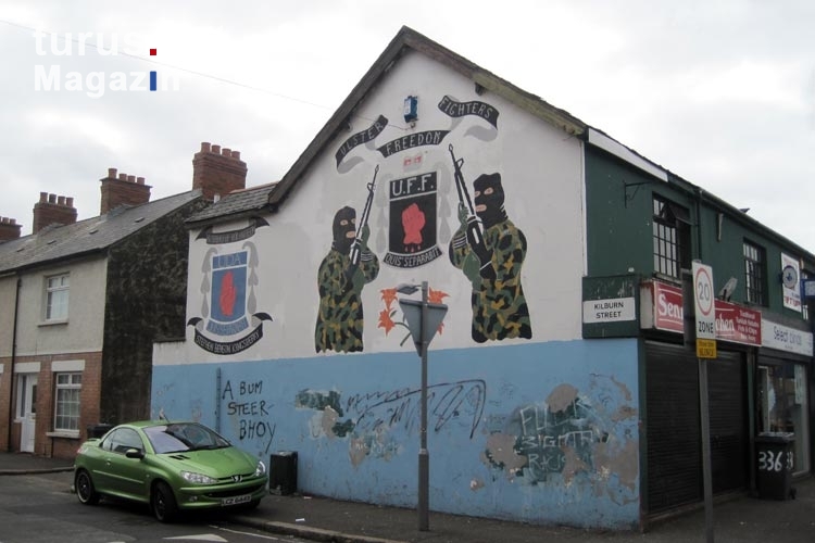 Mural in der Kilburn Street Belfast