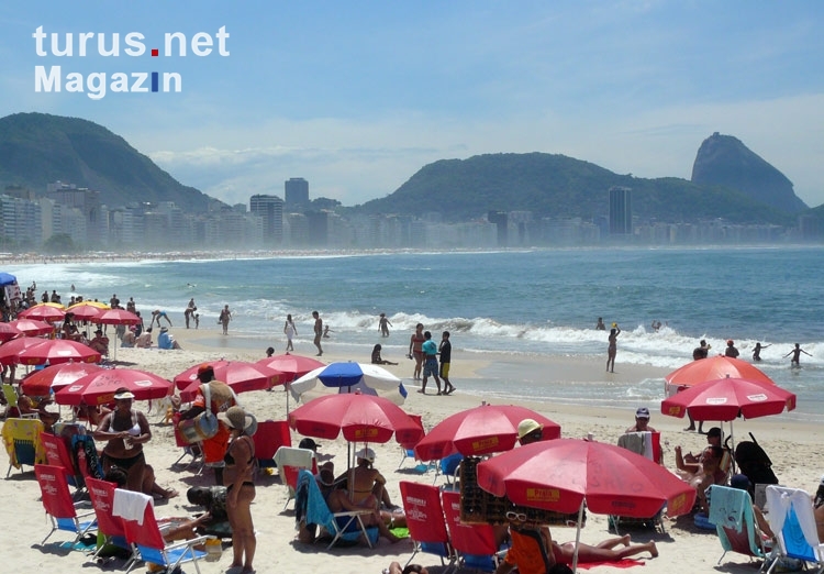 Strand von Copacabana in Rio de Janeiro