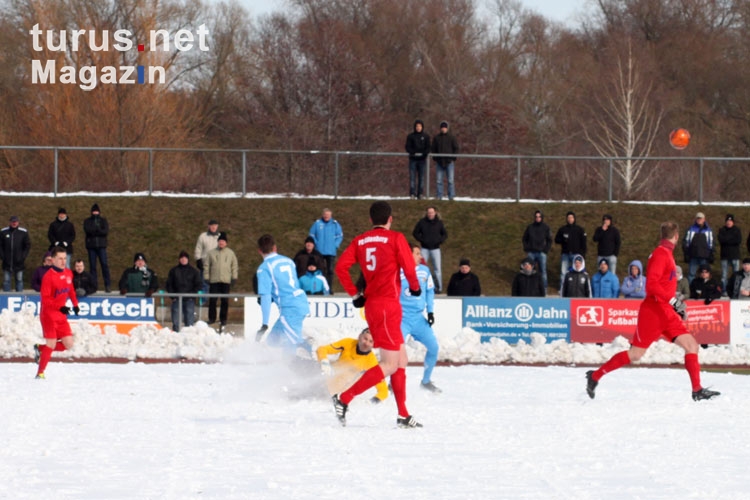 FC Eilenburg beim Pokalspiel gegen Chemnitzer FC
