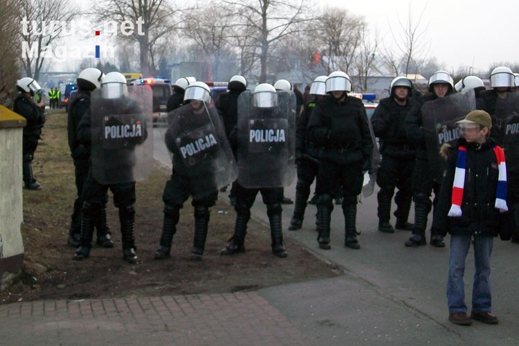 Polizei schirmt Gwardia in Slupsk ab