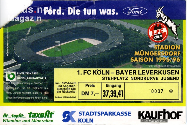 1. FC Köln vs. Bayer 04 Leverkusen 1995/96