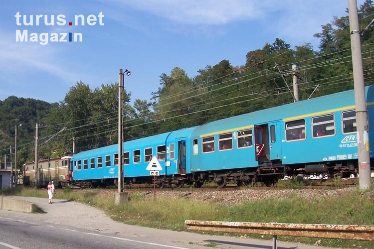 ein Zug in Rumänien