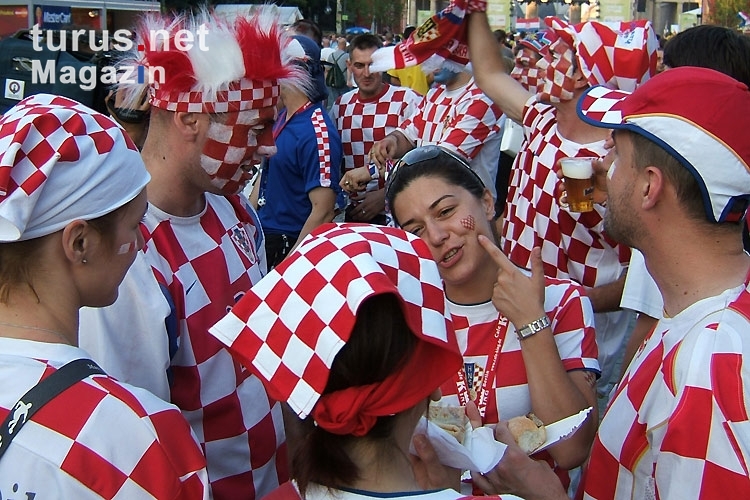 kroatische Fußballfans - Supporters Nogomet Hrvatska