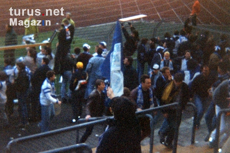 Hertha BSC Fans auswärts bei Fortuna Düsseldorf, 1994