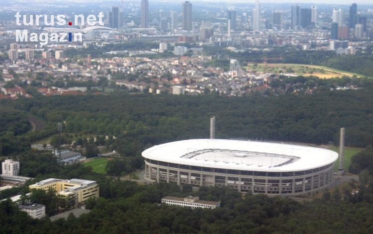 Stadion Eintracht Frankfurt von oben