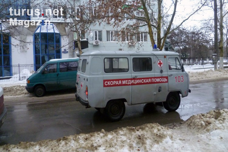 Ein Krankenwagen in Tiraspol