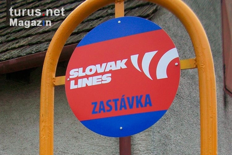 Zastávka / Haltestelle der Slovak Lines