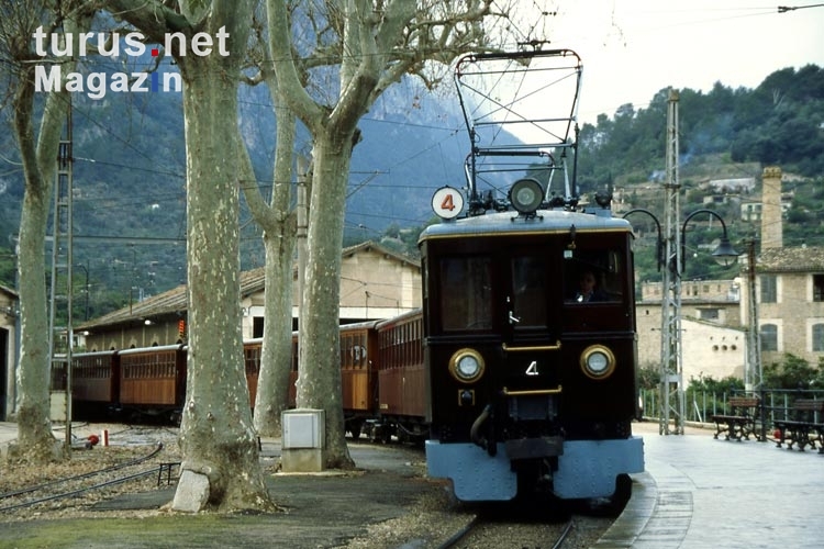 Eisenbahn von Palma de Mallorca nach Sóller