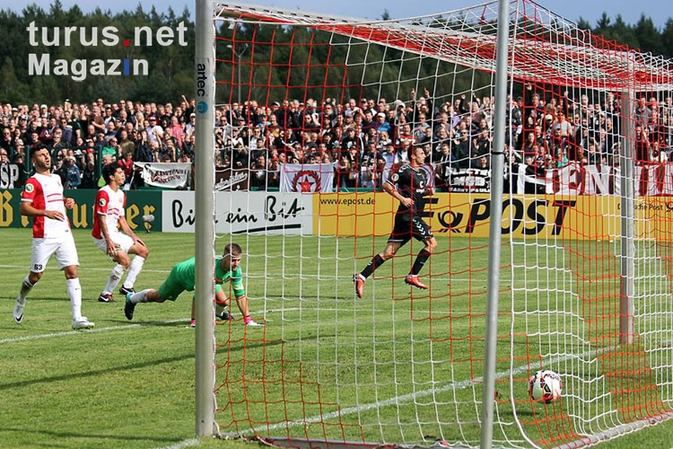 FC St. Pauli bei Optik Rathenow, 16.08.2014