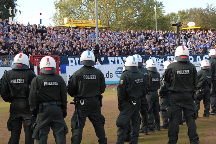 Polizeieinsatz Spielunterbrechung in Münster