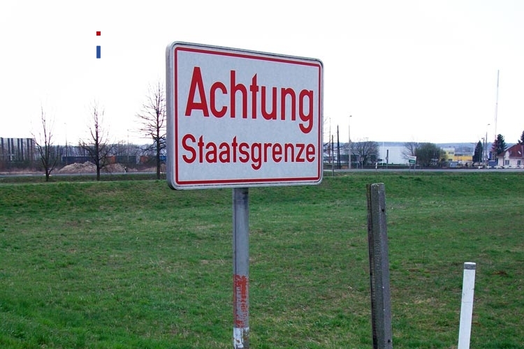 Achtung Staatsgrenze! Grenze zwischen Österreich und Ungarn