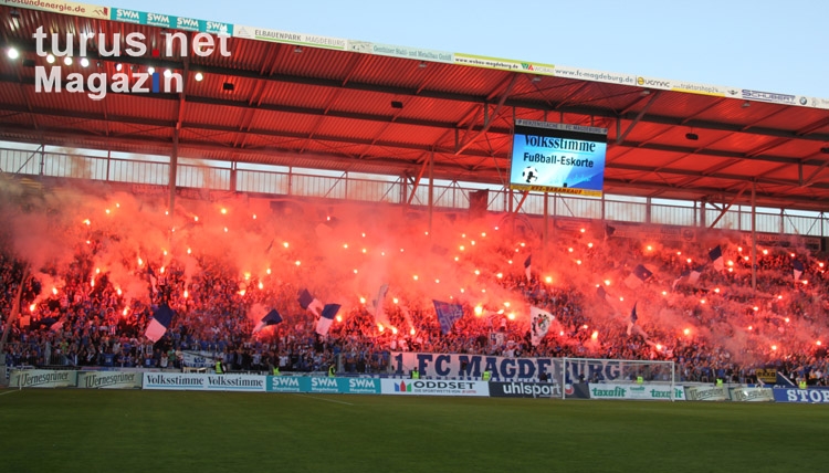 Pokalspiel 1. FC Magdeburg vs. HFC