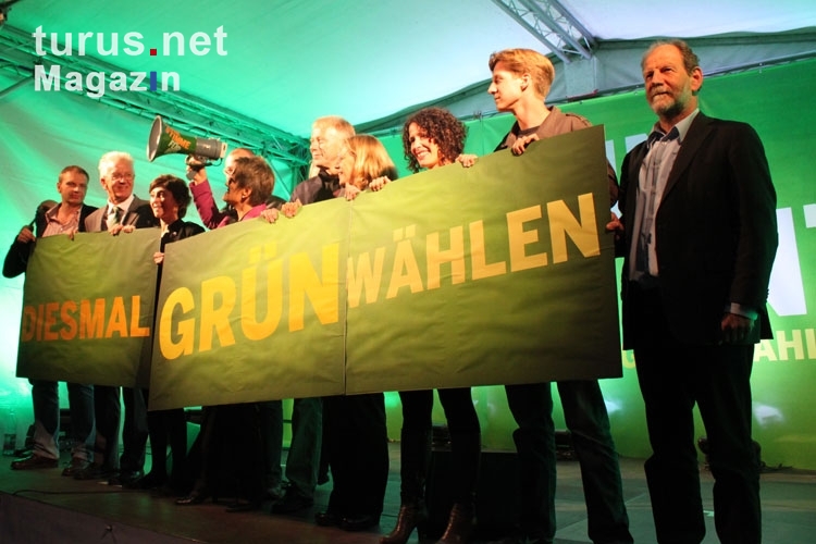 Diesmal grün wählen! Winfried Kretschmann, Renate Künast, Michael Cramer & Jürgen Trittin in Berlin