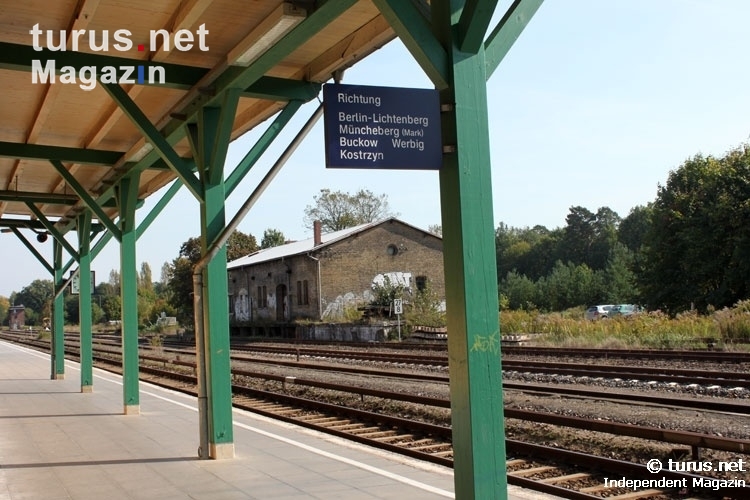 Bahnhof von Strausberg (Märkisch Oderland / Brandenburg)