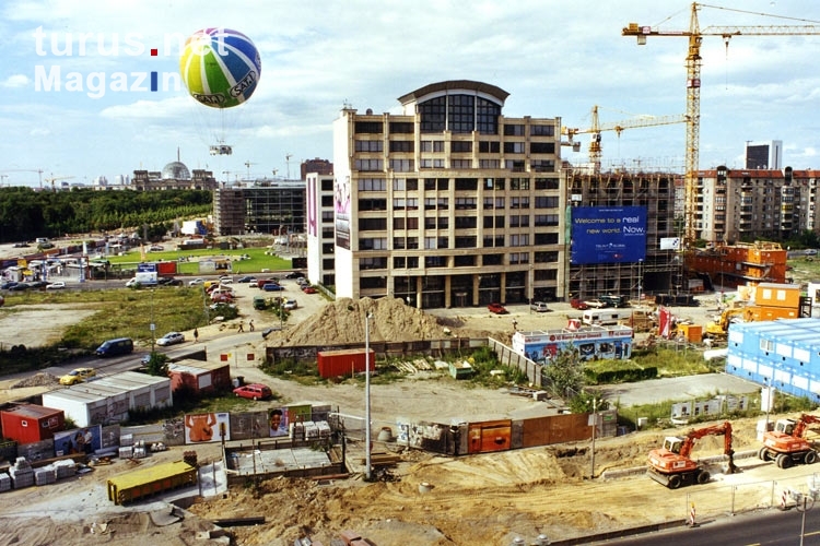 Bauarbeiten am Potsdamer Platz und am Leipziger Platz in Berlin-Mitte, Sommer 2000