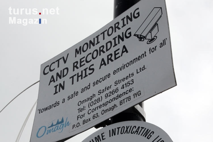 CCTV Monitoring and Recording in der nordirischen Stadt Omagh
