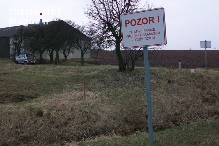 Pozor! Grüne Grenze zwischen Österreich und Tschechien