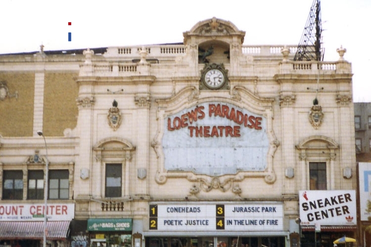 Loew´s Paradise Theatre in New York im Sommer 1993