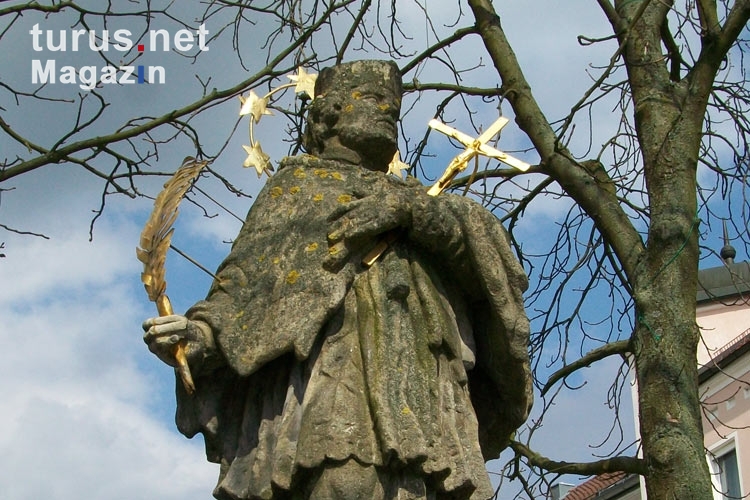 Johannes von Nepomuk Statue in der Stadt Bärnau