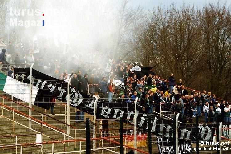 Fans des SC Preußen Münster zu Gast beim 1. FC Union Berlin, 2000/01